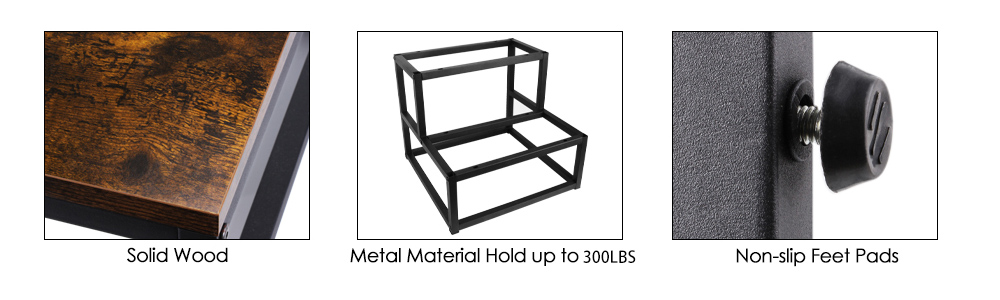 taburete con estructura de metal