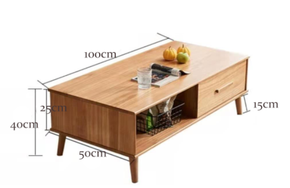 mesa de centro de madera
