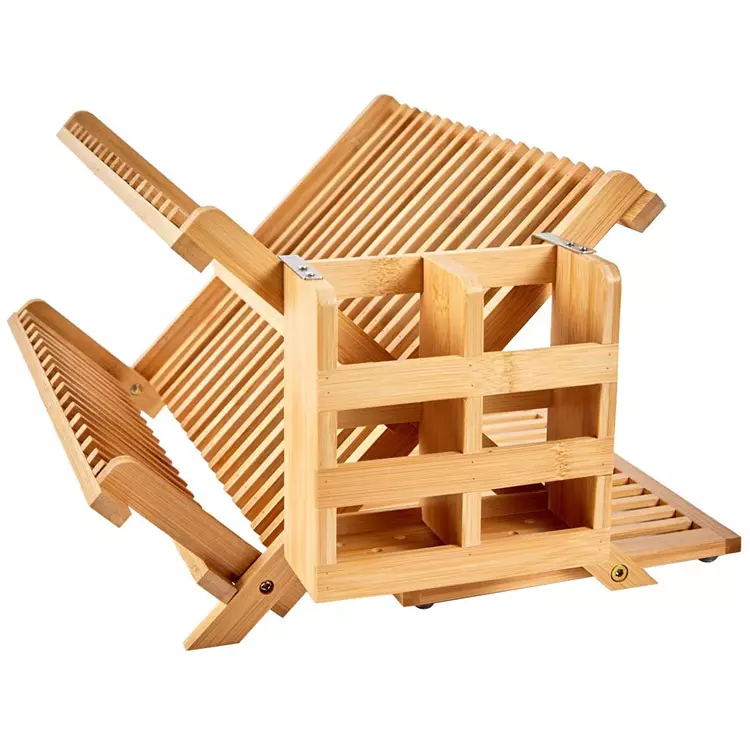 mesa de computadora de bambú