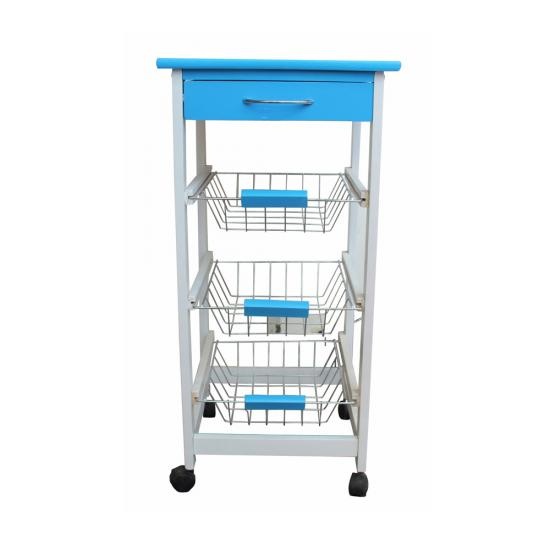 Kitchen Trolley With Rack And Drawer