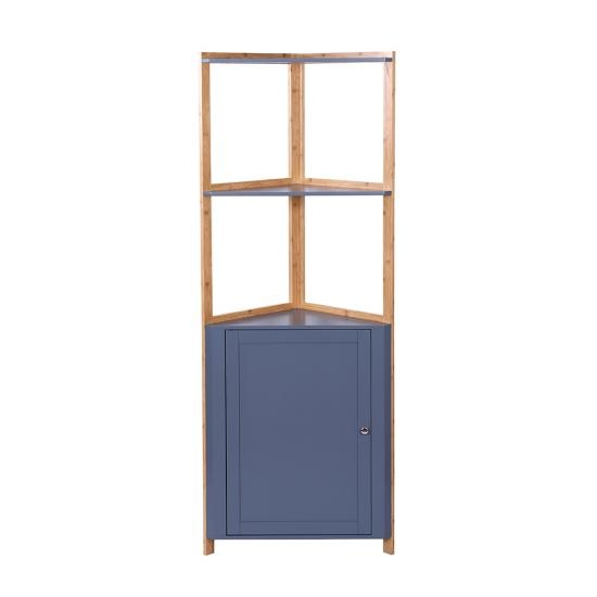 Tall Corner Wood Cabinet