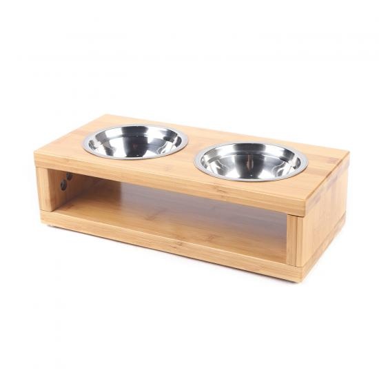 Double Bowls Food Water Stand