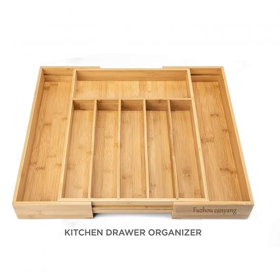 expandable bamboo kitchen drawer department